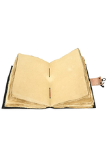 JM Handicrafts Miscellaneous - Leather journal with Pentagram and Crescent 20.5 x 15.5cm