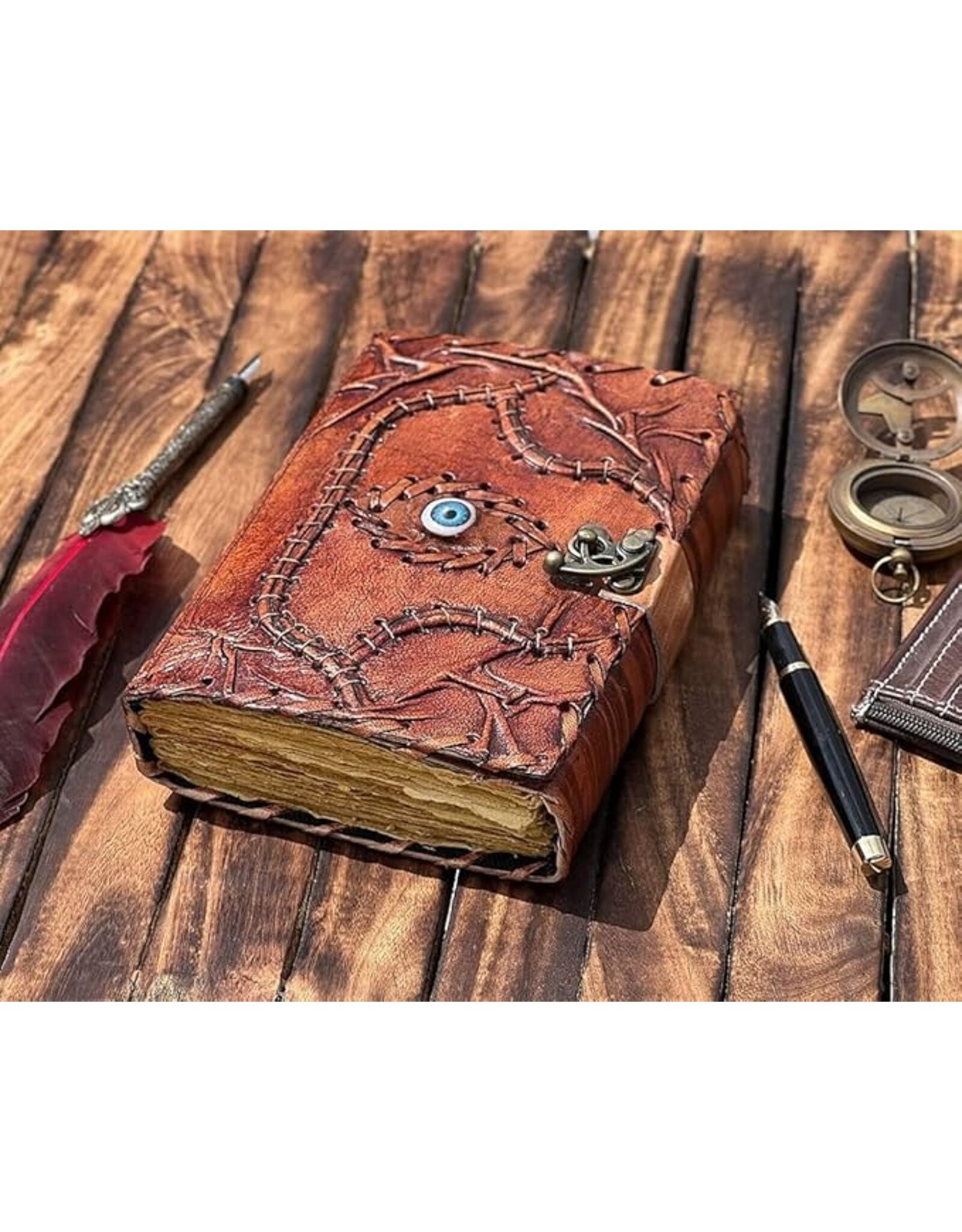 JM Handicrafts Miscellaneous - Hocus Pocus  Leather Journal  with Eye