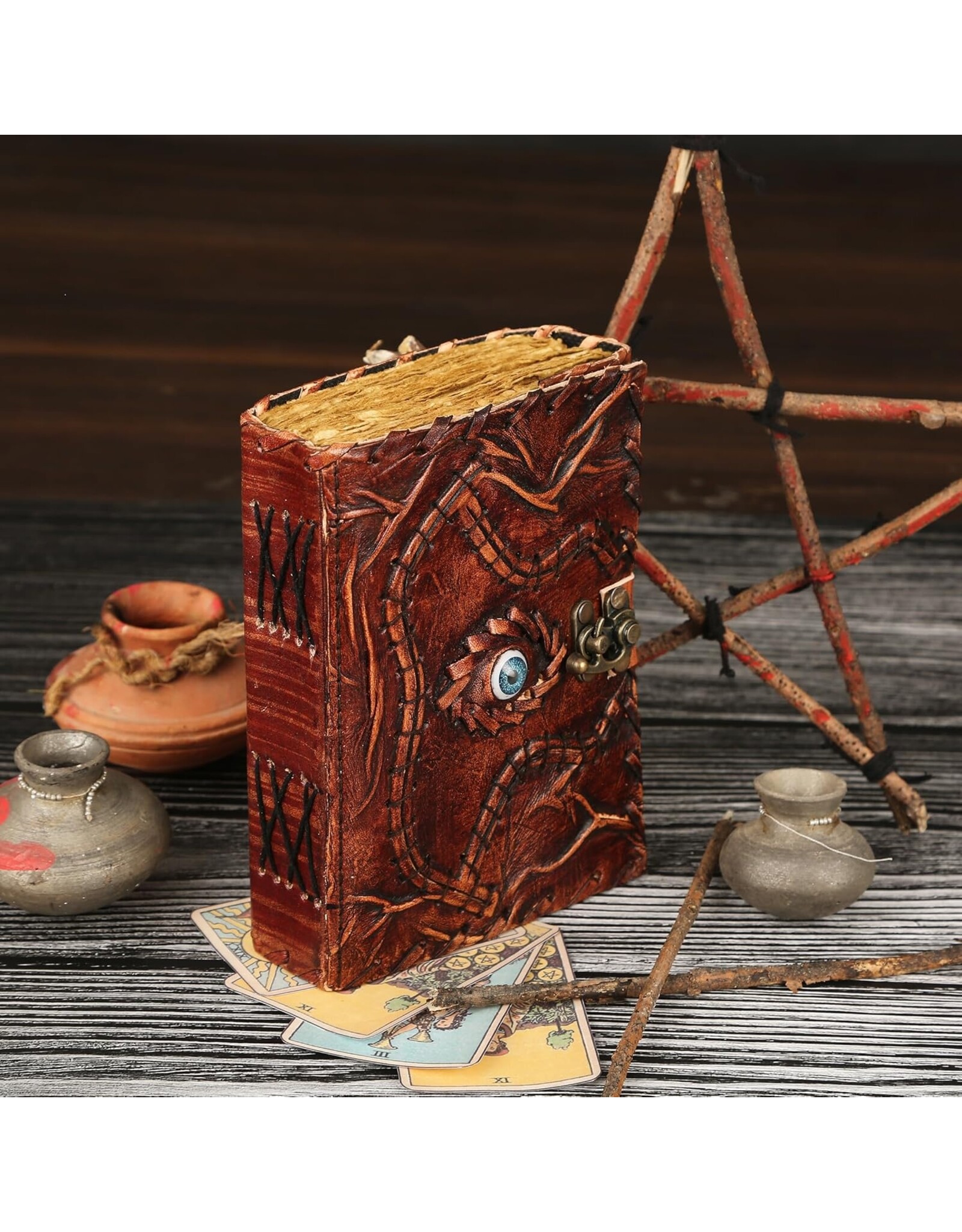 JM Handicrafts Miscellaneous - Hocus Pocus Leren Dagboek  met Oog