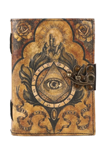 JM Handicrafts Miscellaneous -  Third Eye Leather Journal  18x13cm