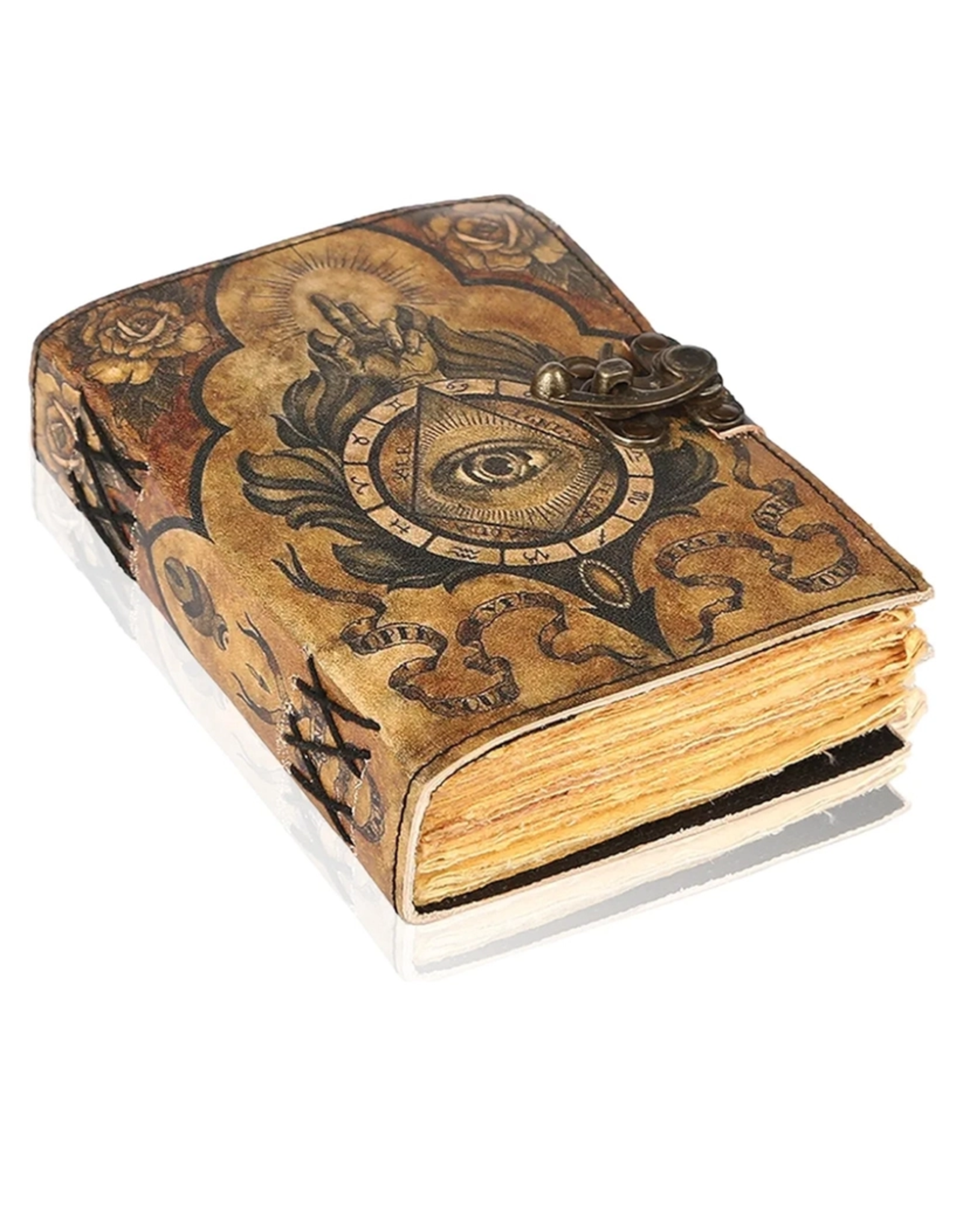 JM Handicrafts Miscellaneous - Derde Oog Leren Dagboek  18x13cm