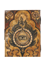 JM Handicrafts Miscellaneous - Derde Oog Leren Dagboek  18x13cm