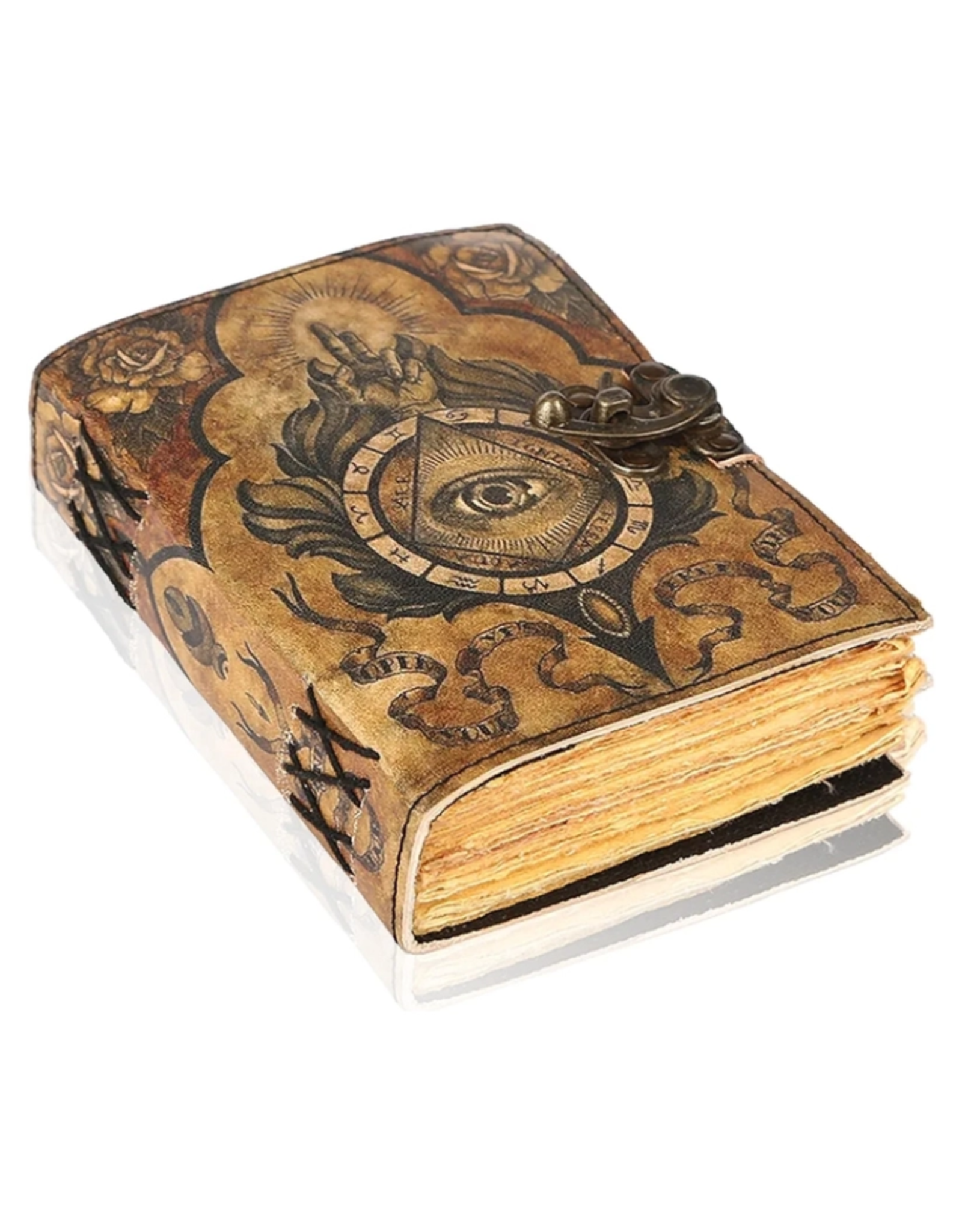 JM Handicrafts Miscellaneous -  Third Eey Leather Journal  18x13cm