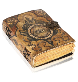 JM Handicrafts Derde Oog Leren Dagboek  18x13cm