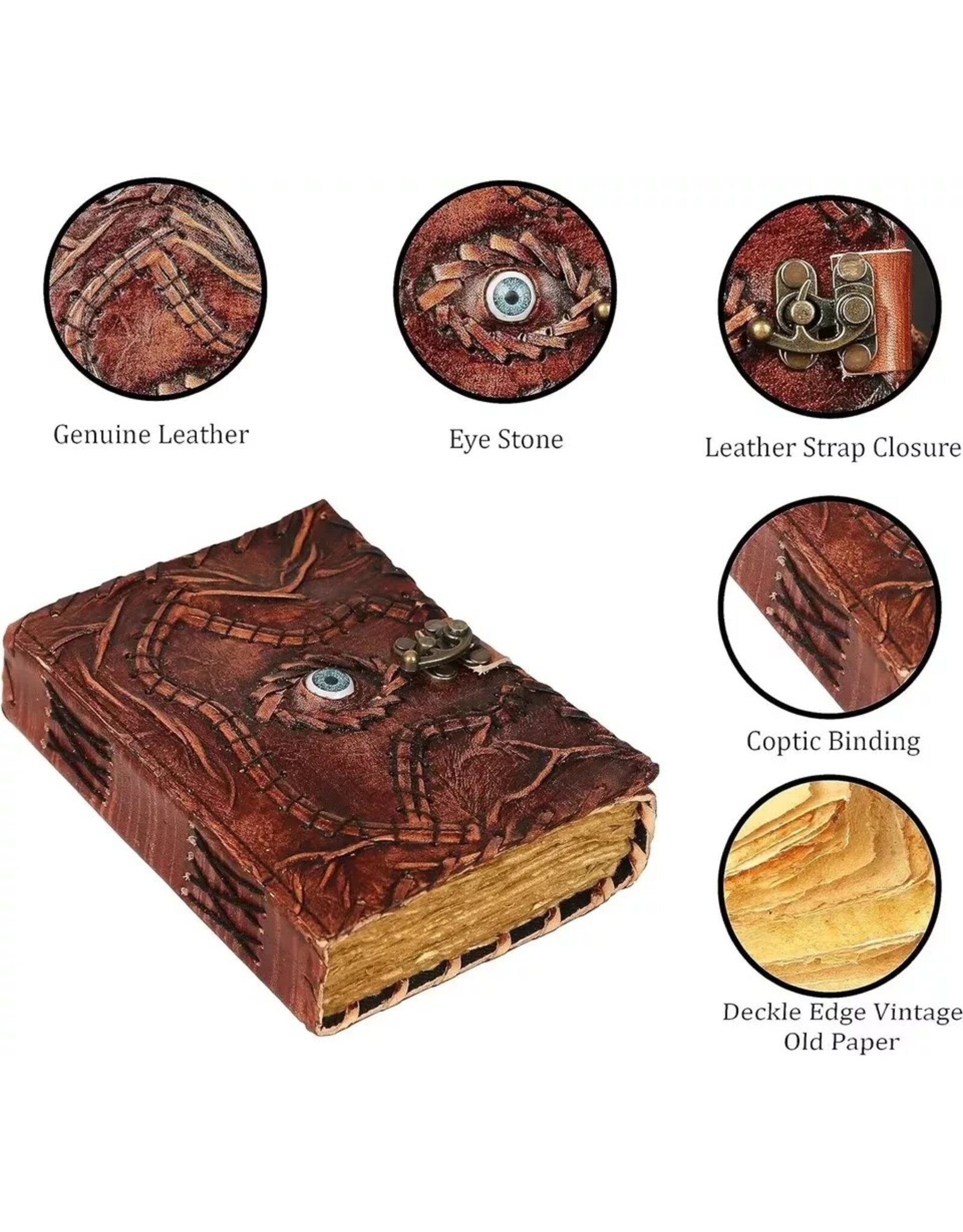 JM Handicrafts Miscellaneous - Hocus Pocus Leren Dagboek  met Oog