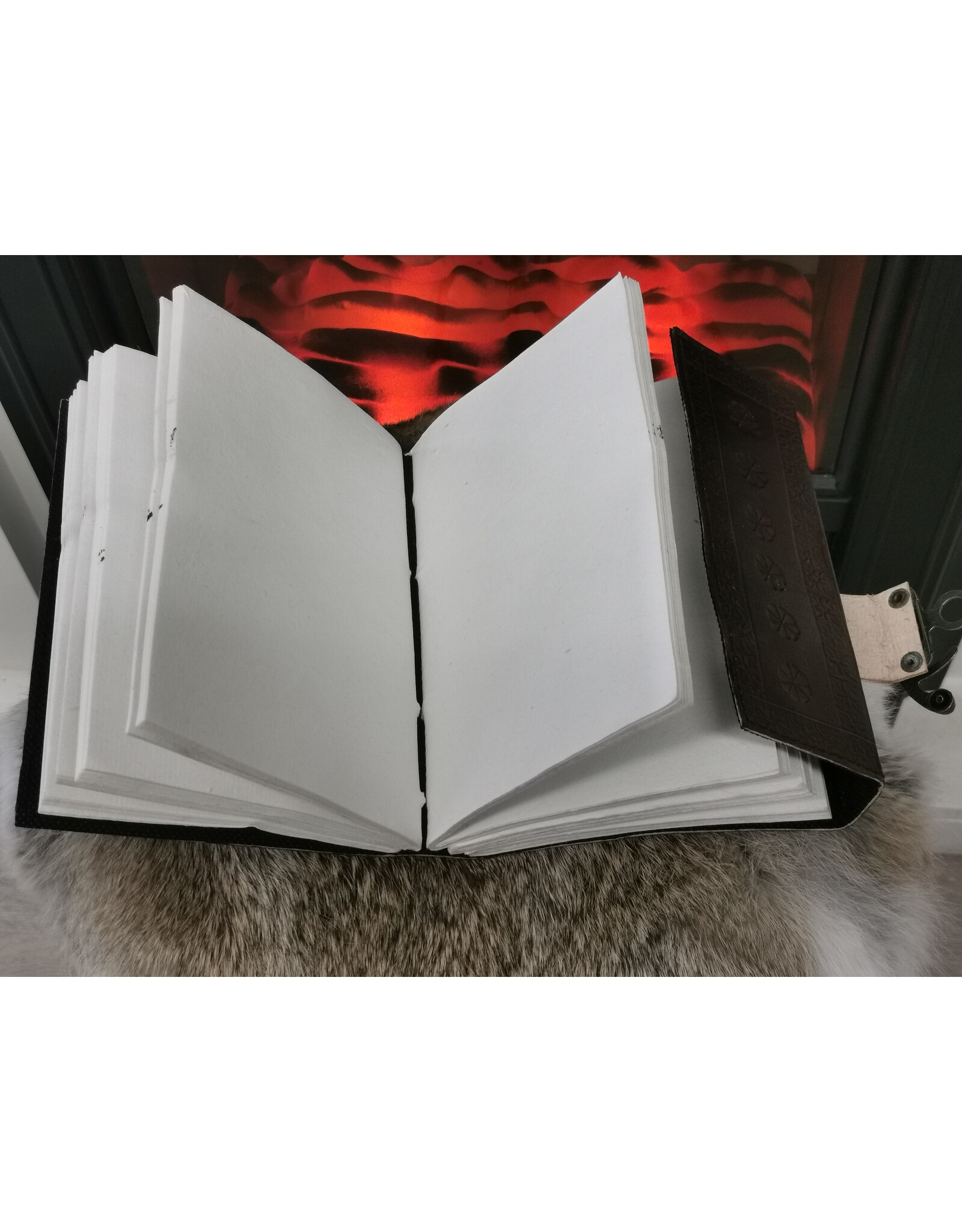 JM Handicrafts Miscellaneous - Dragons Leather Journal with Lock (noteboek)