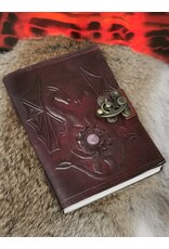 JM Handicrafts Miscellaneous - Dragons Leather Journal with Lock (noteboek)