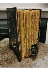 JM Handicrafts Miscellaneous - Zwarte Wolf Leren Dagboek  met slot