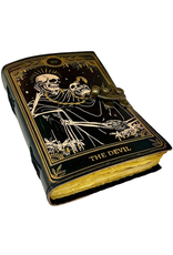JM Handicrafts Miscellaneous - Grimoire Leren Notitieboek The Devil 18x13cm