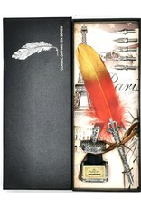JM Handicrafts Miscellaneous -  Calligraphy set with Feather pen, pen holder, ink and nibs