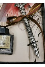 JM Handicrafts Miscellaneous -  Calligraphy set with Feather pen, pen holder, ink and nibs