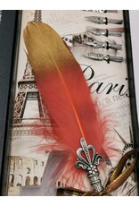 JM Handicrafts Miscellaneous -  Calligraphy set with Feather pen, pen holder, ink and nibs