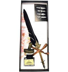 JM Handicrafts Kalligrafie set met Verenpen zwart