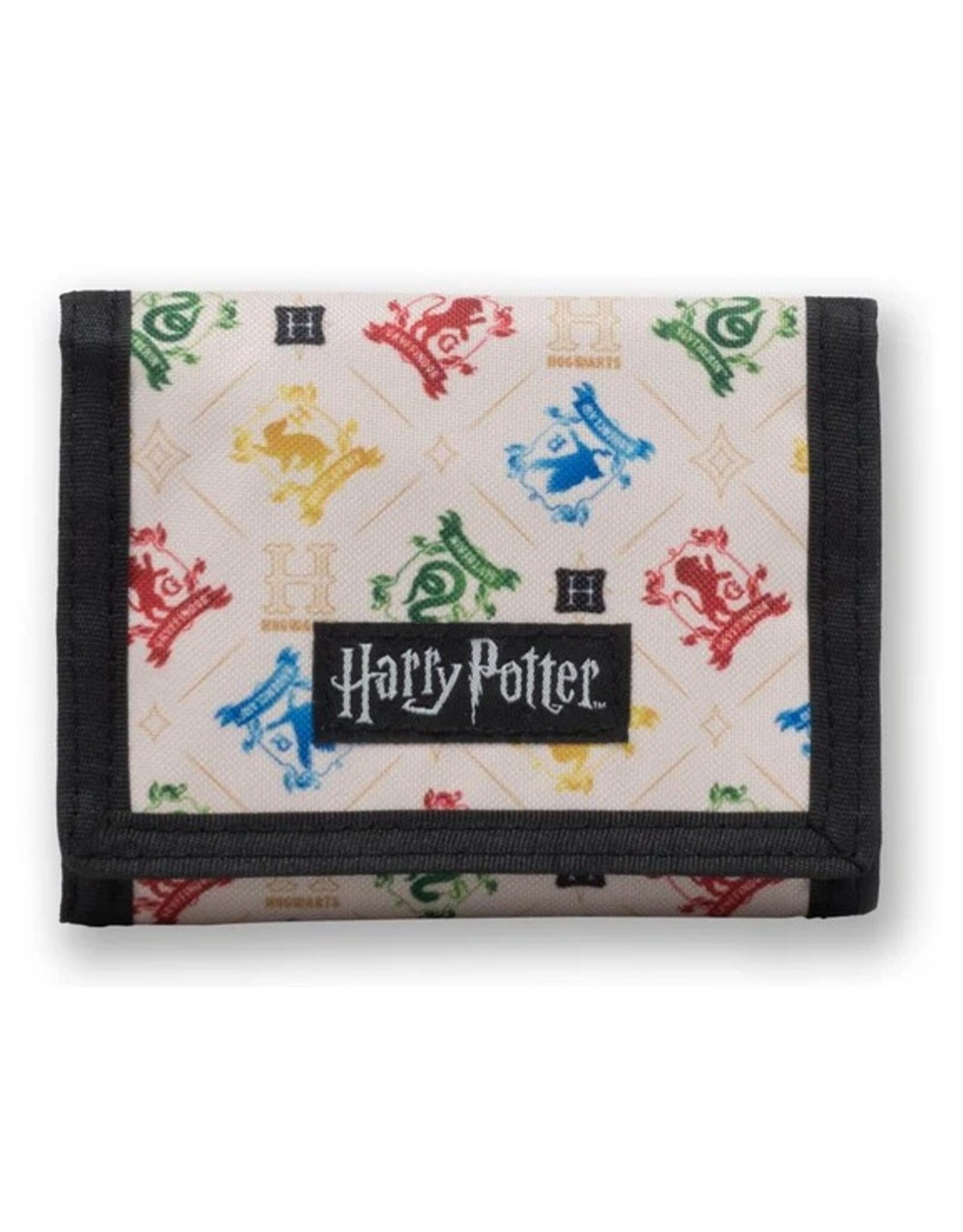 Harry Potter Merchandise - Harry Potter Hogwarts House Crest Nylon Trifold Wallet
