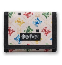 Harry Potter Harry Potter Hogwarts House Crest Nylon Trifold Wallet