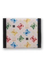 Harry Potter Merchandise - Harry Potter Hogwarts House Crest Nylon Trifold Wallet