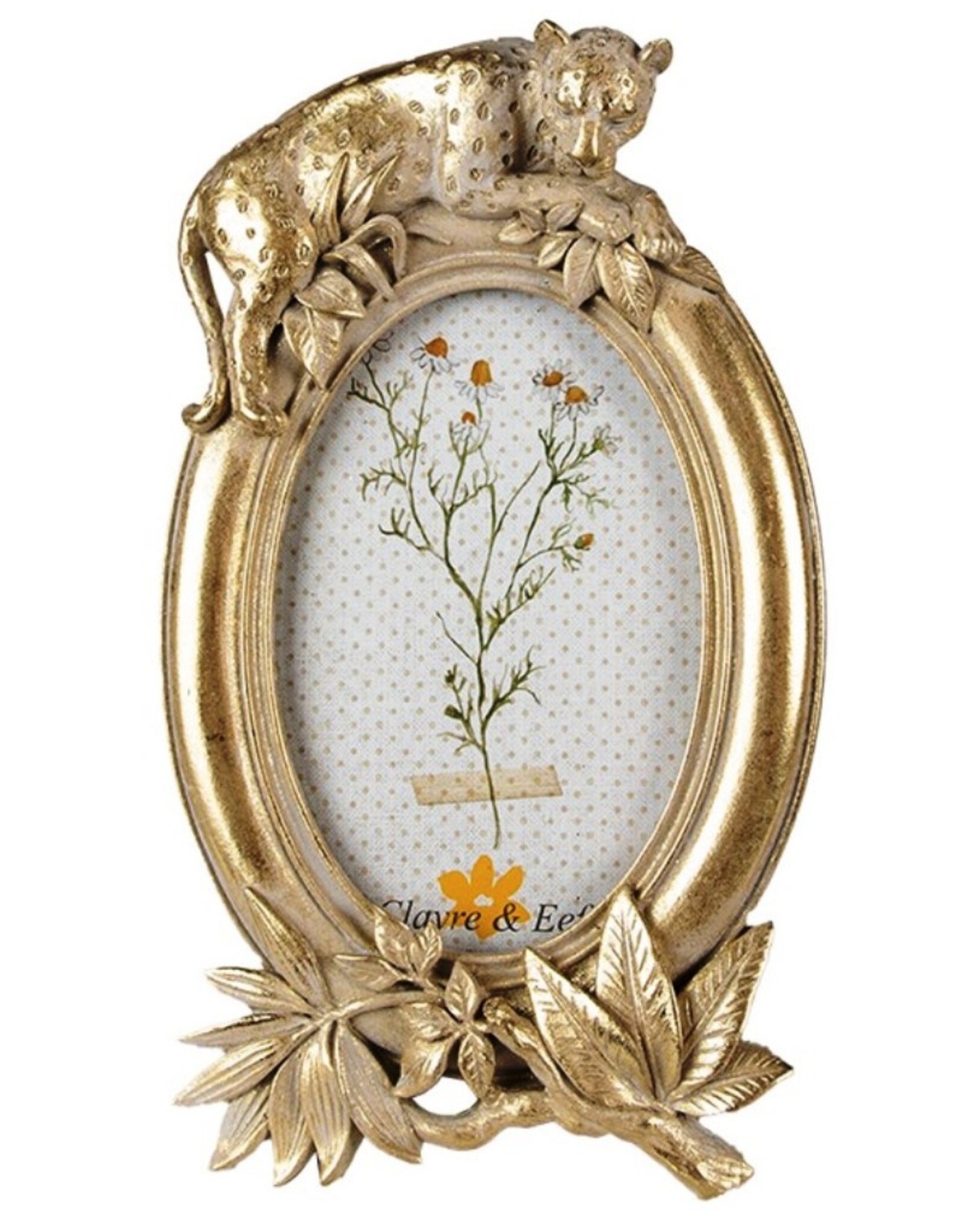 C&E Miscellaneous - Bohemien Fotolijst Panter Ovaal Oud goud kleur