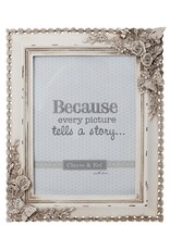 Trukado Miscellaneous - Brocante Photo Frame with Butterflies and Roses