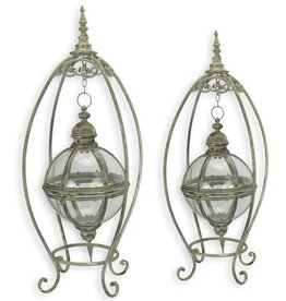 Trukado Hanging Lantern Floating Glass Sphere - SET