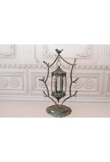 Trukado Miscellaneous - A Tin Hanging Lantern with Birds on Standard