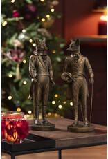 Trukado Giftware & Lifestyle - Vos Gentleman met Hoge Hoed beeldje 41,3cm