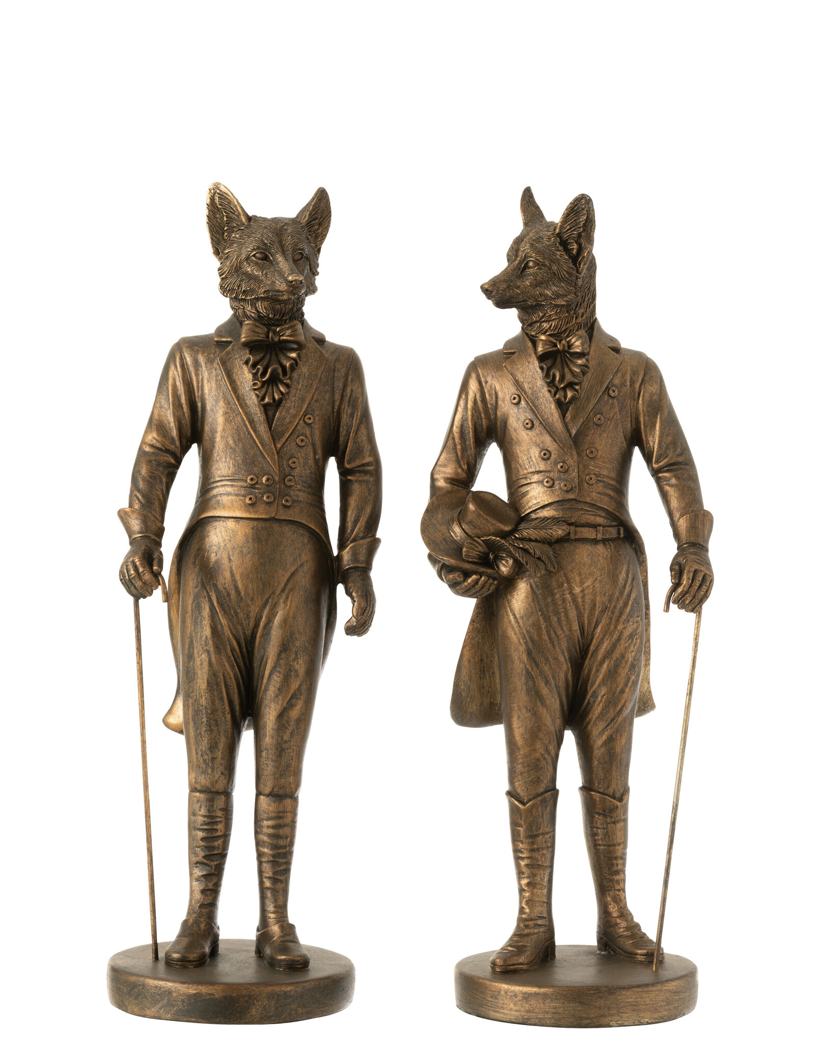 Trukado Giftware & Lifestyle - Vos Gentleman met Hoge Hoed beeldje 41,3cm