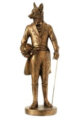 Trukado Giftware & Lifestyle - Vos Gentleman met Hoge Hoed beeldje 41,3cm