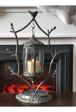 Trukado Miscellaneous - A Tin Hanging Lantern with Birds on Standard