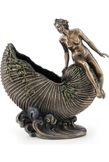 Veronese Design Giftware & Lifestyle - Meisje zittend op Nautilusschelp Art Deco Stijl