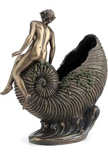 Veronese Design Giftware & Lifestyle - Girl Sitting on Nautilus shell Art Deco Style