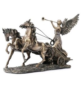Veronese Design Greek Goddess Nike with Trumpet in Chariot