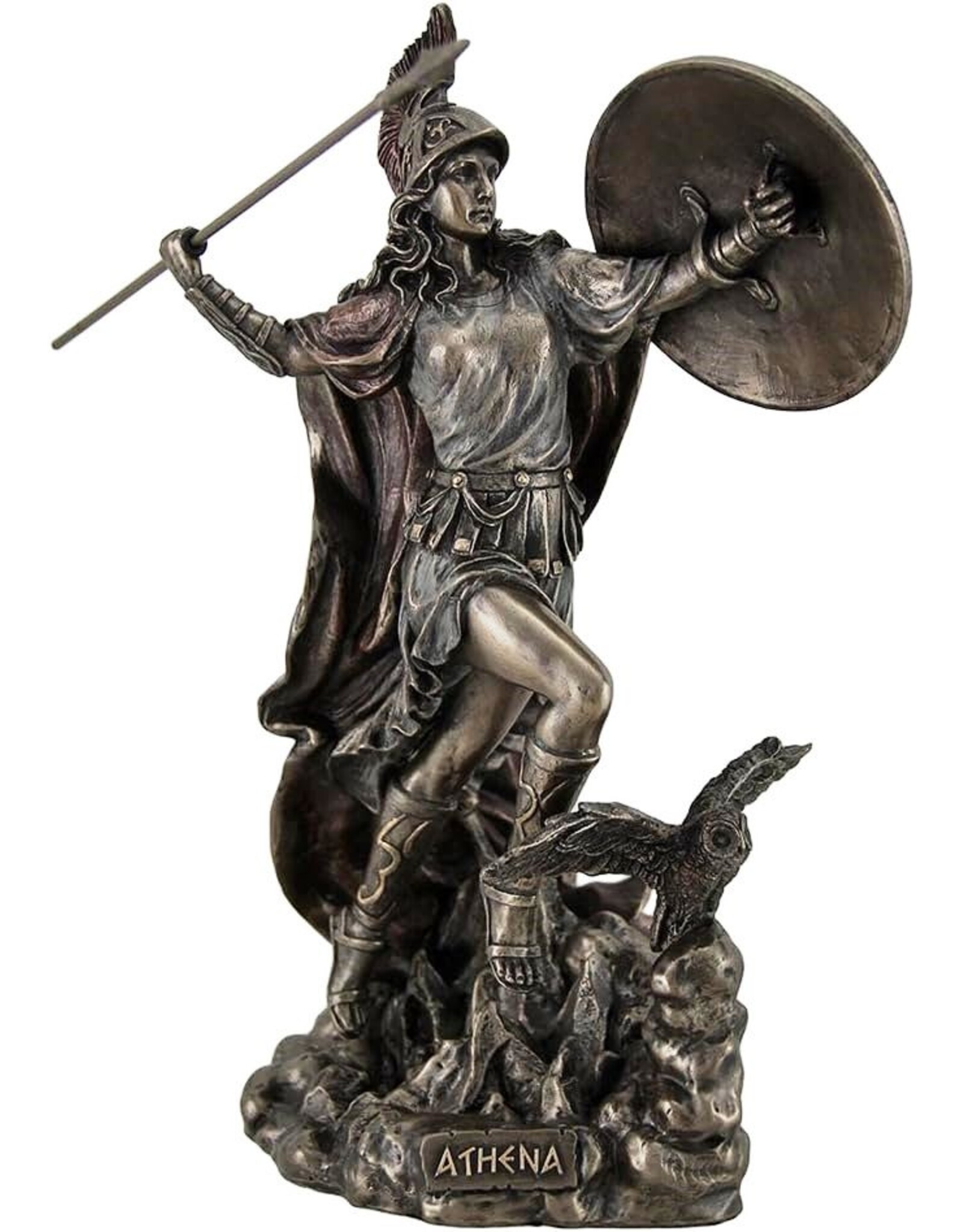 Veronese Design Giftware Beelden Collectables  - Athene werpt Speer Veronese Design