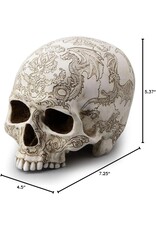 Unicorn Studio Reapers, skulls and dragons - Skull with Coat of Arms Flying Dragon and Thistle