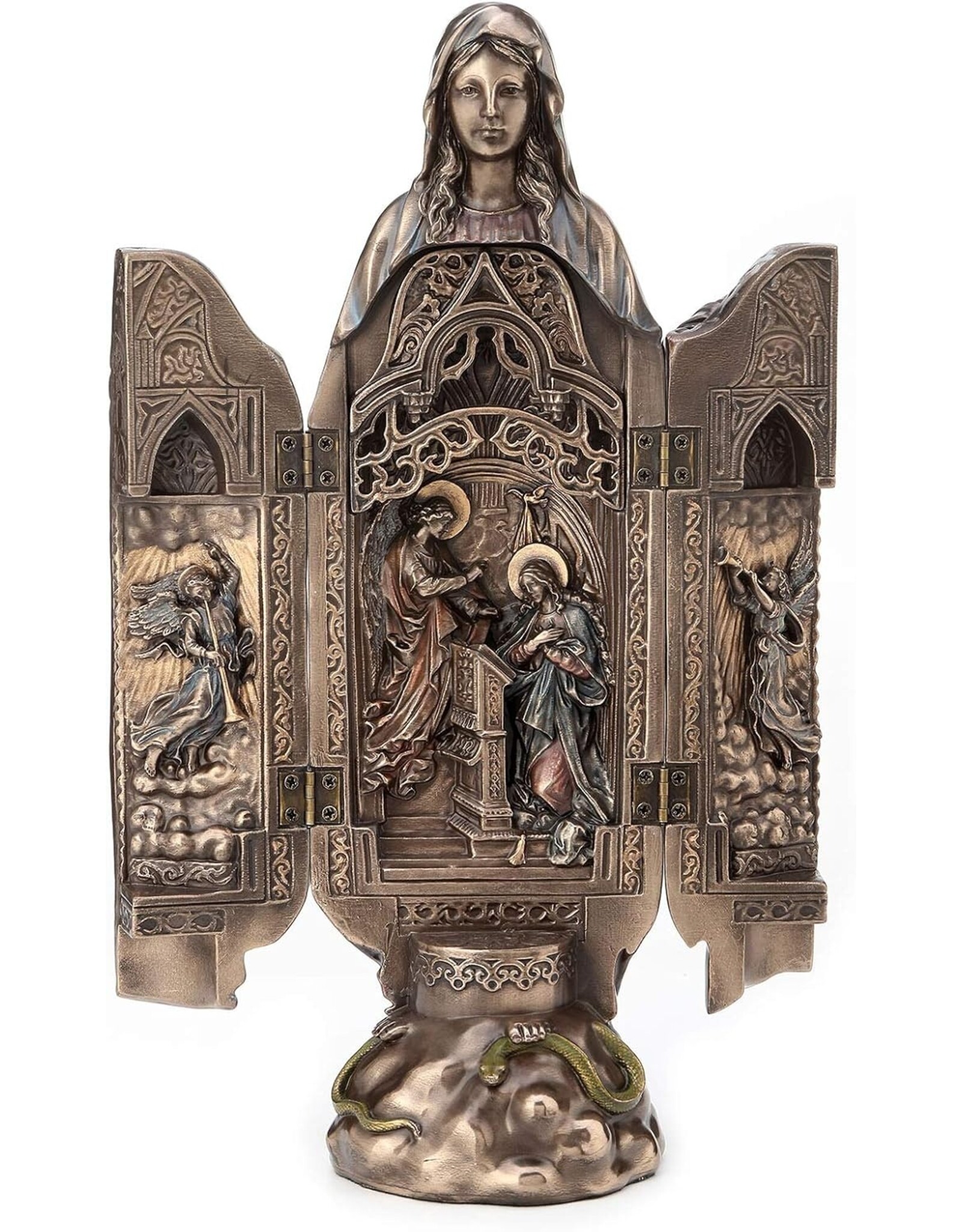 Veronese Design Giftware & Lifestyle - Lady of Grace Polyptych Sculpture of Annunciation