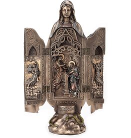 Veronese Design Lady of Grace Polyptych Sculpture of Annunciation