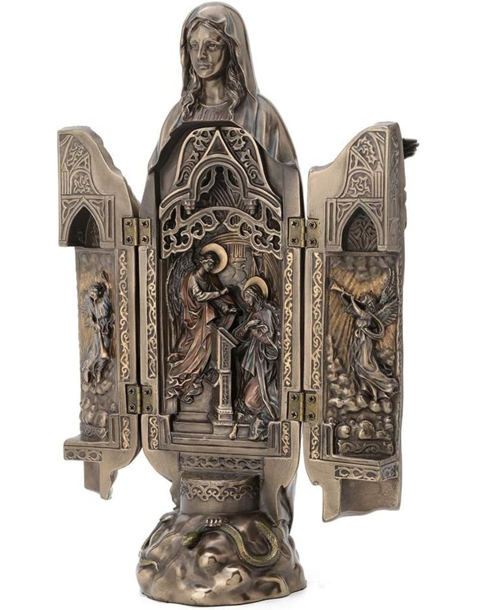 Veronese Design Giftware & Lifestyle - Lady of Grace Polyptych Sculpture of Annunciation