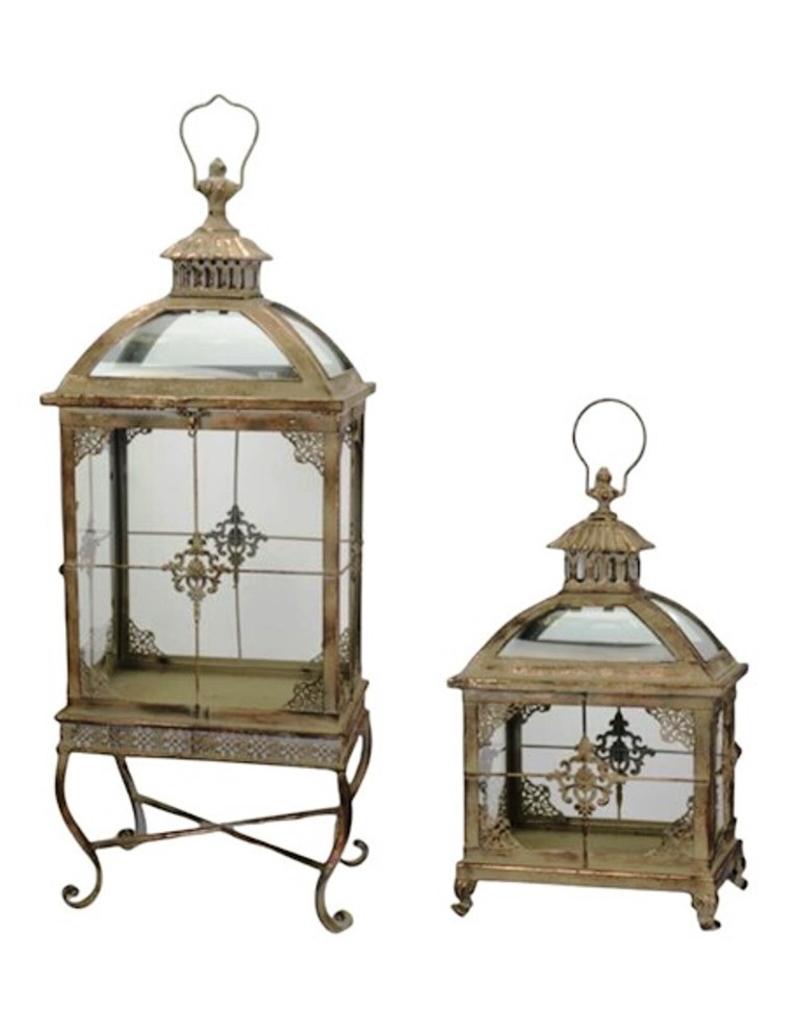 JB Miscellaneous - Set of 2 Lanterns on Base Victorian style