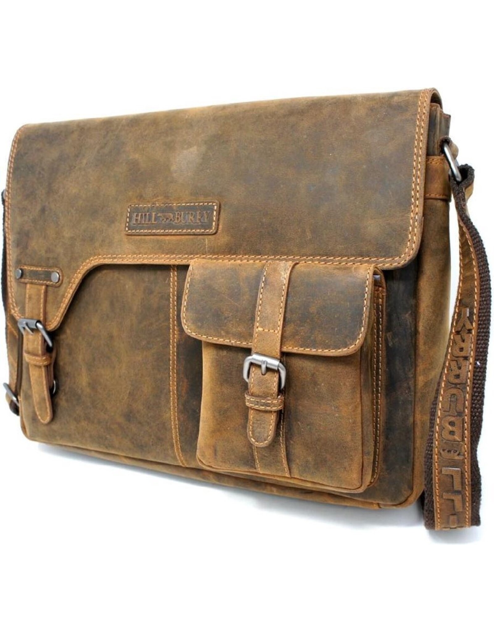 HillBurry Leren werktassen en Leren laptoptassen - HillBurry laptoptas - werktas Large