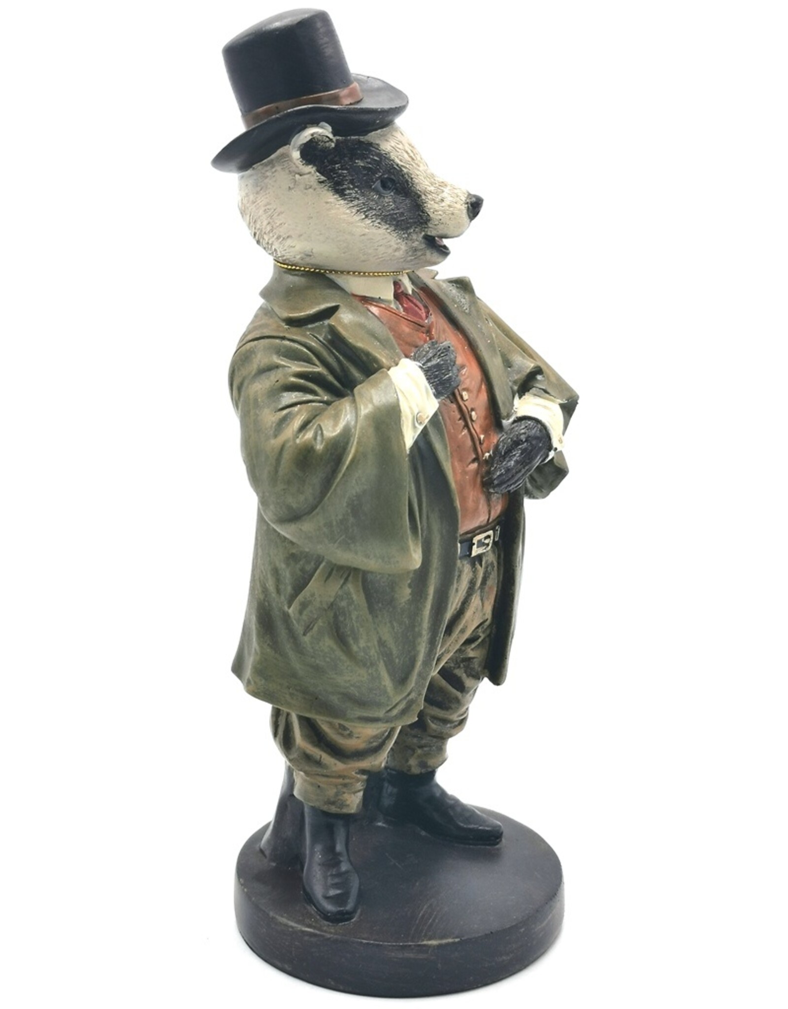 DS Giftware & Lifestyle - Badger with Tall Hat and Jacket 29.5cm