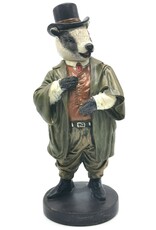 DS Giftware & Lifestyle - Badger with Tall Hat and Jacket 29.5cm