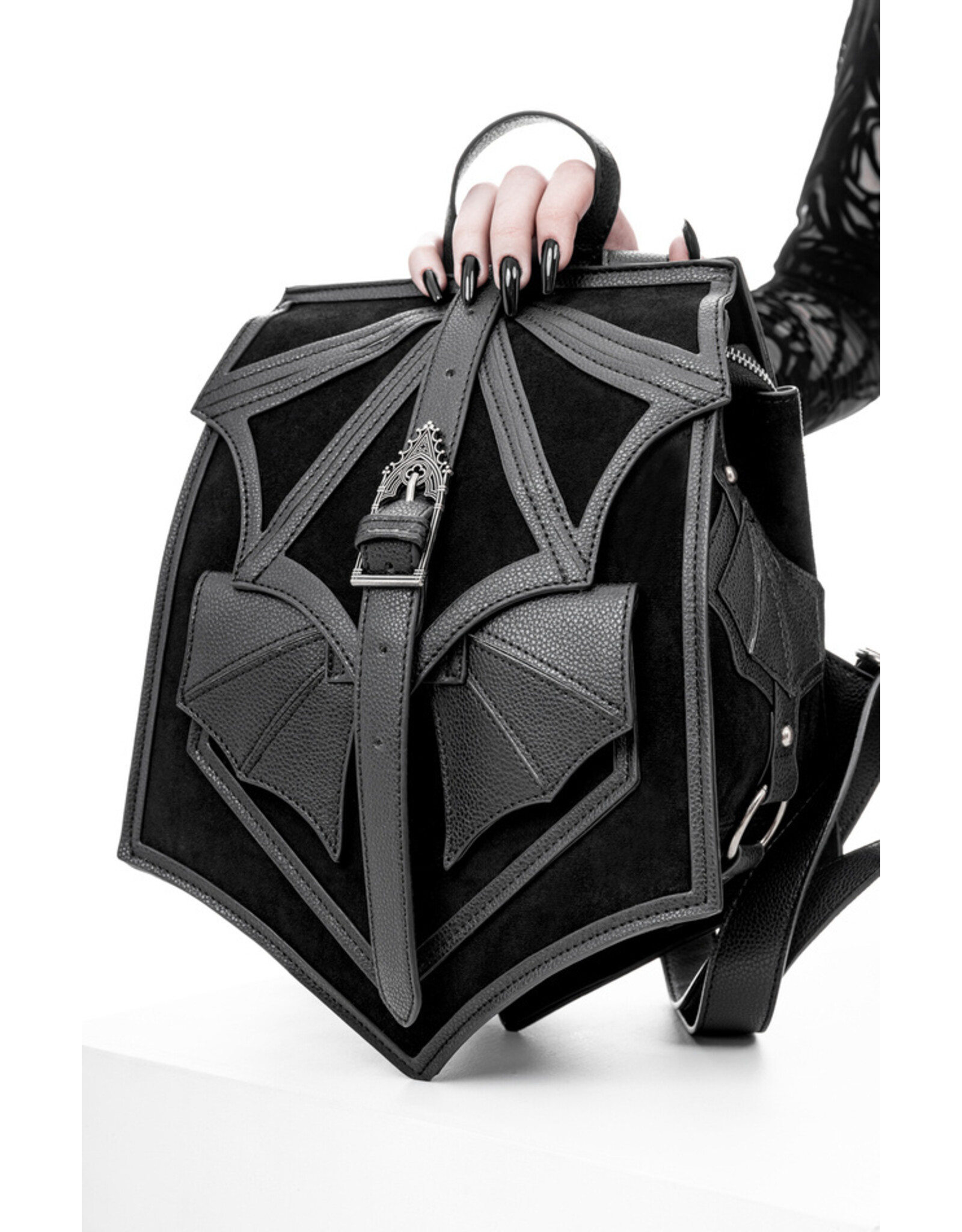 Restyle Gothic tassen Steampunk tassen - Gothic Chiroptera Rugzak met Vleermuis Vleugel