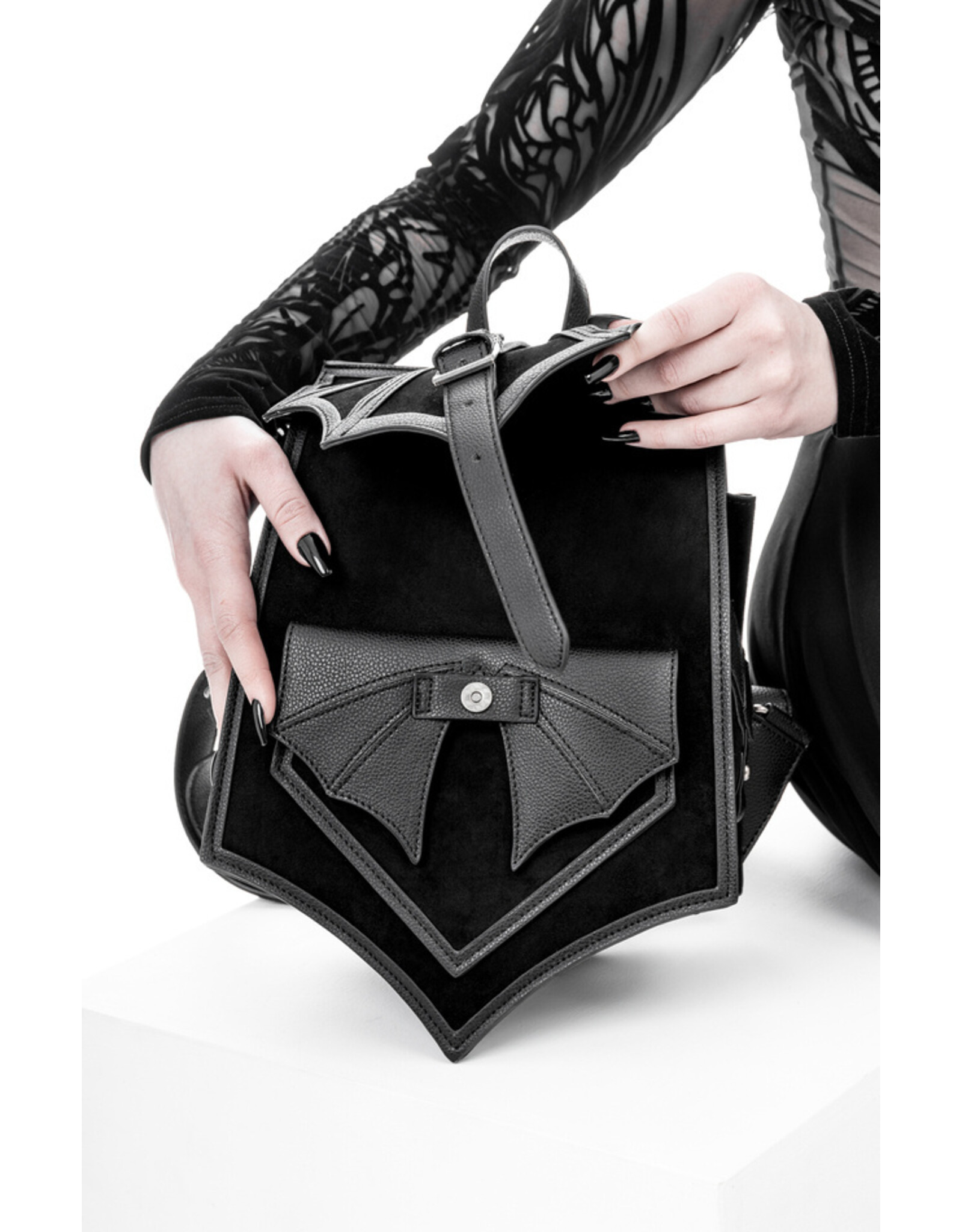 Restyle Gothic tassen Steampunk tassen - Gothic Chiroptera Rugzak met Vleermuis Vleugel