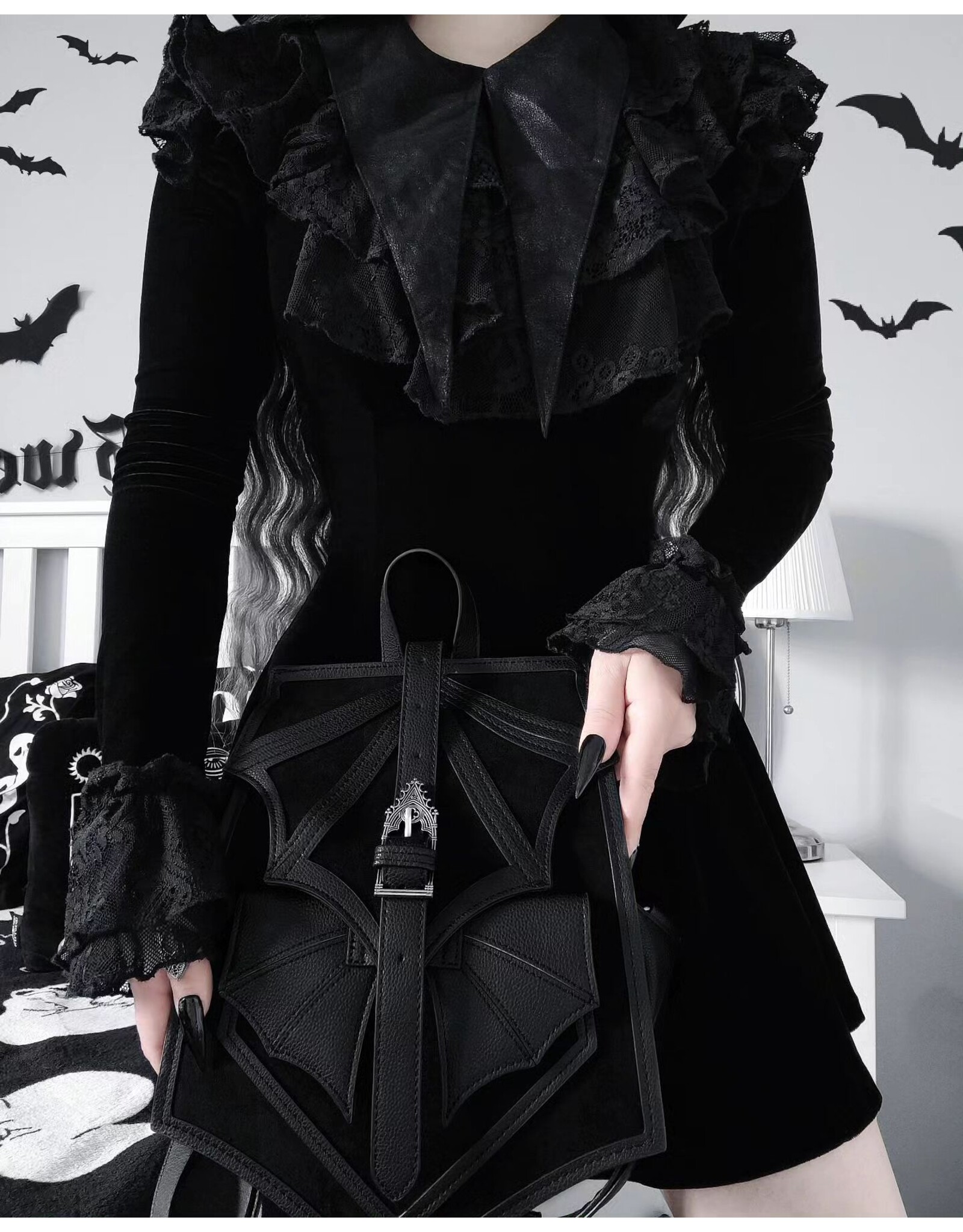 Restyle Gothic bags Steampunk bags - Gothic Chiroptera Backpack with Bat Wing