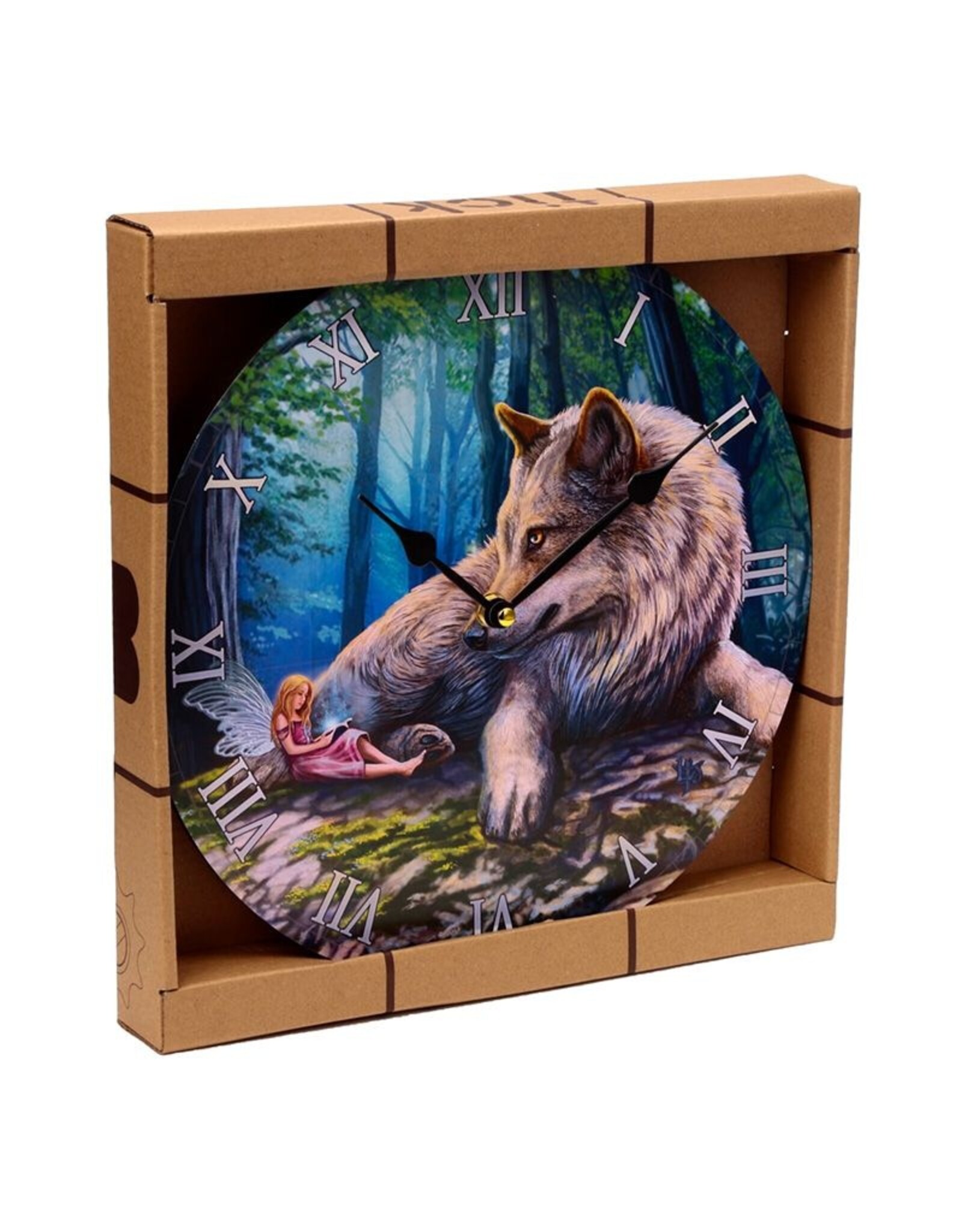 Puckator Giftware and Collectables - Wall clock  Fairy Stories Wolf & Fairy Lisa Parker
