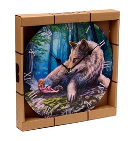 Puckator Wall clock  Fairy Stories Wolf & Fairy Lisa Parker