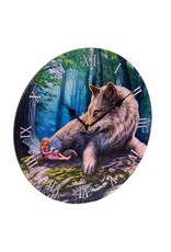 Puckator Giftware en Collectables -    Wandklok Fairy Stories Wolf & Fee Lisa Parker