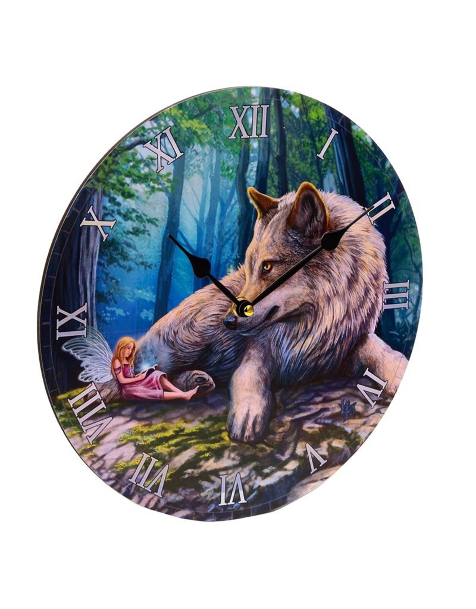 Puckator Giftware en Collectables -    Wandklok Fairy Stories Wolf & Fee Lisa Parker