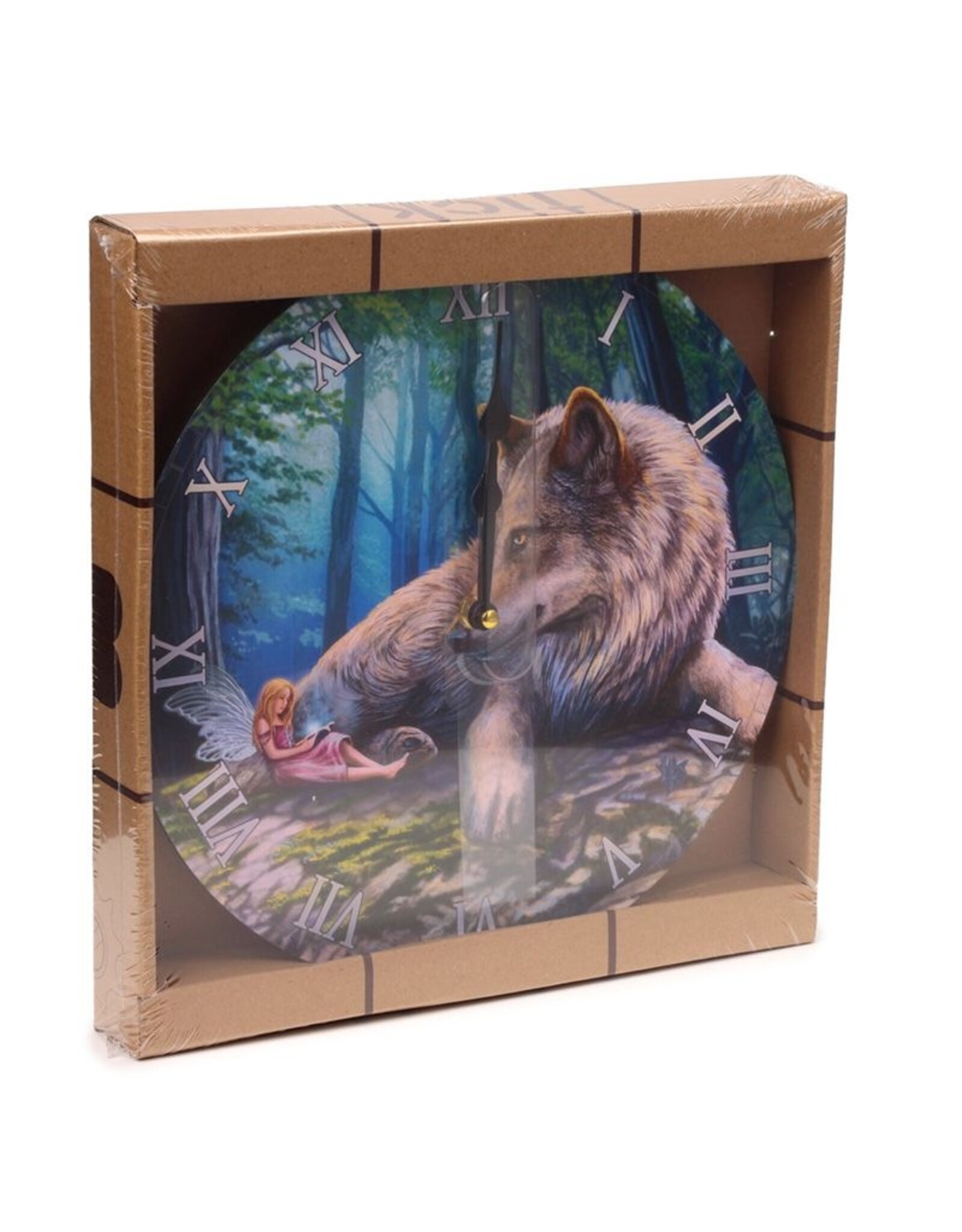 Puckator Giftware and Collectables - Wall clock  Fairy Stories Wolf & Fairy Lisa Parker
