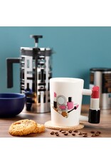 PKT Drinkware - Ceramic Mug with Lipstick Handle