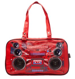 Jawbreaker Boombox Jack Retro tas met echte speakers